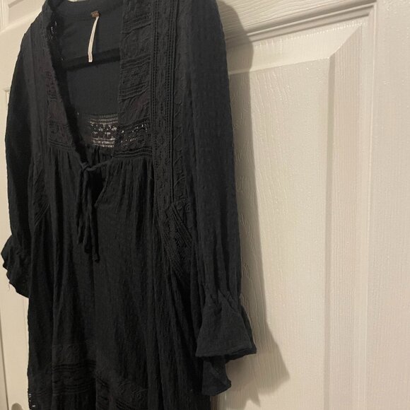 Free People Black Mini Dress XS - Picture 3 of 10